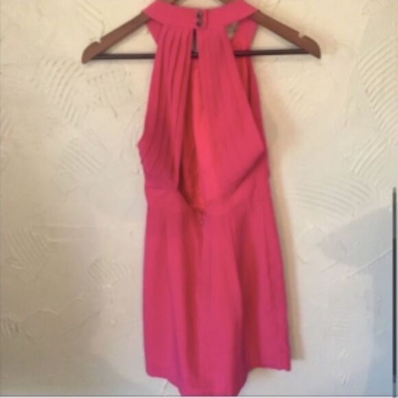 Women’s BCBG Hot Pink Open Back Cocktail Dress - Picture 4 of 7